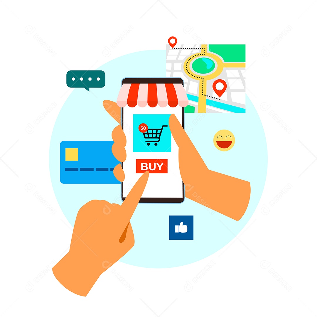 Comparas Online Ilustração Vetor EPS