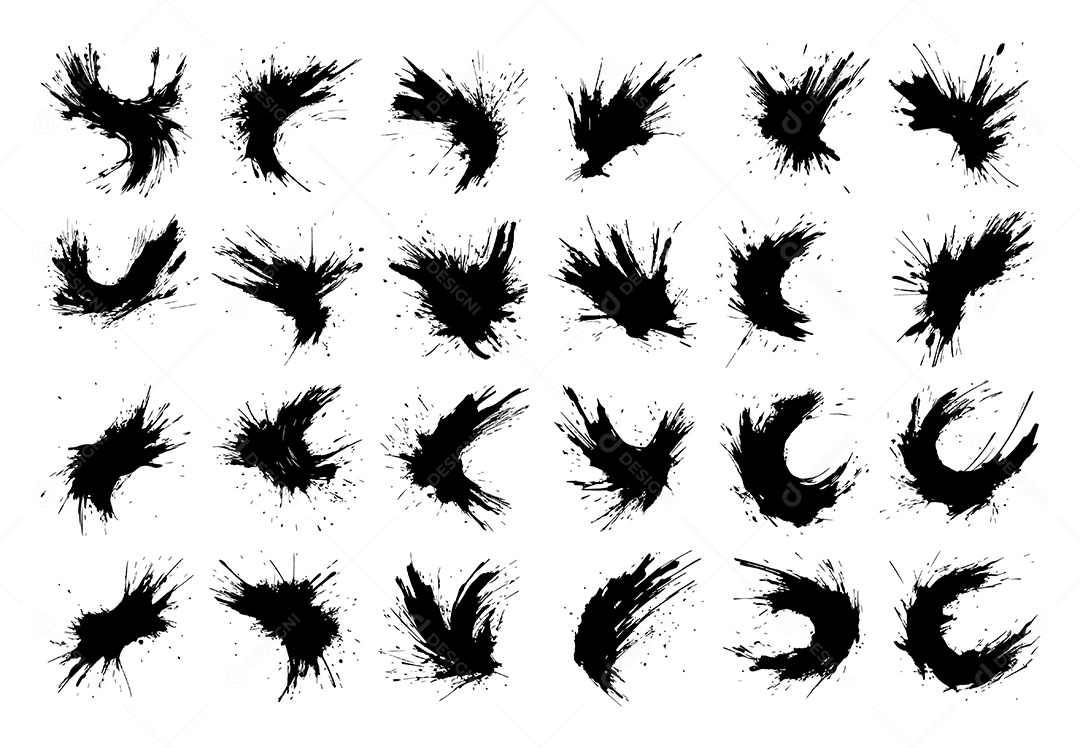 Conjunto de Efeitos Grunge Vetor EPS