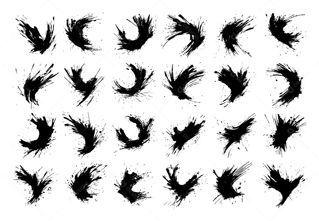 Conjunto de Efeitos Grunge Vetor EPS