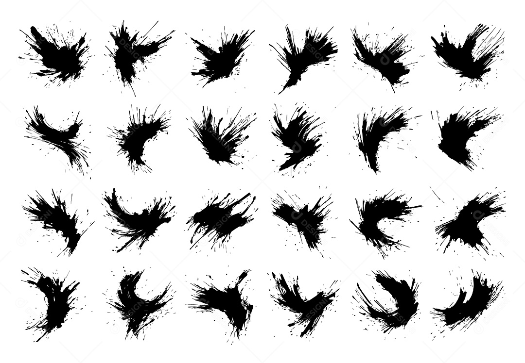 Conjunto de Efeitos Grunge Vetor EPS