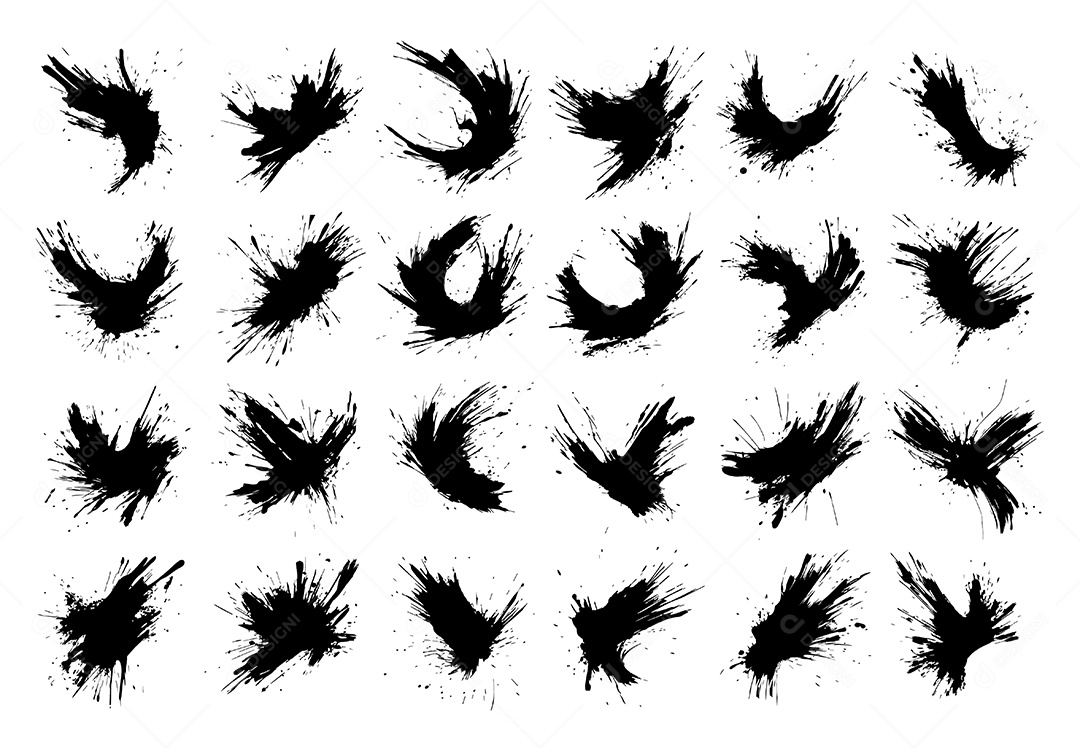 Conjunto de Efeitos Grunge Vetor EPS