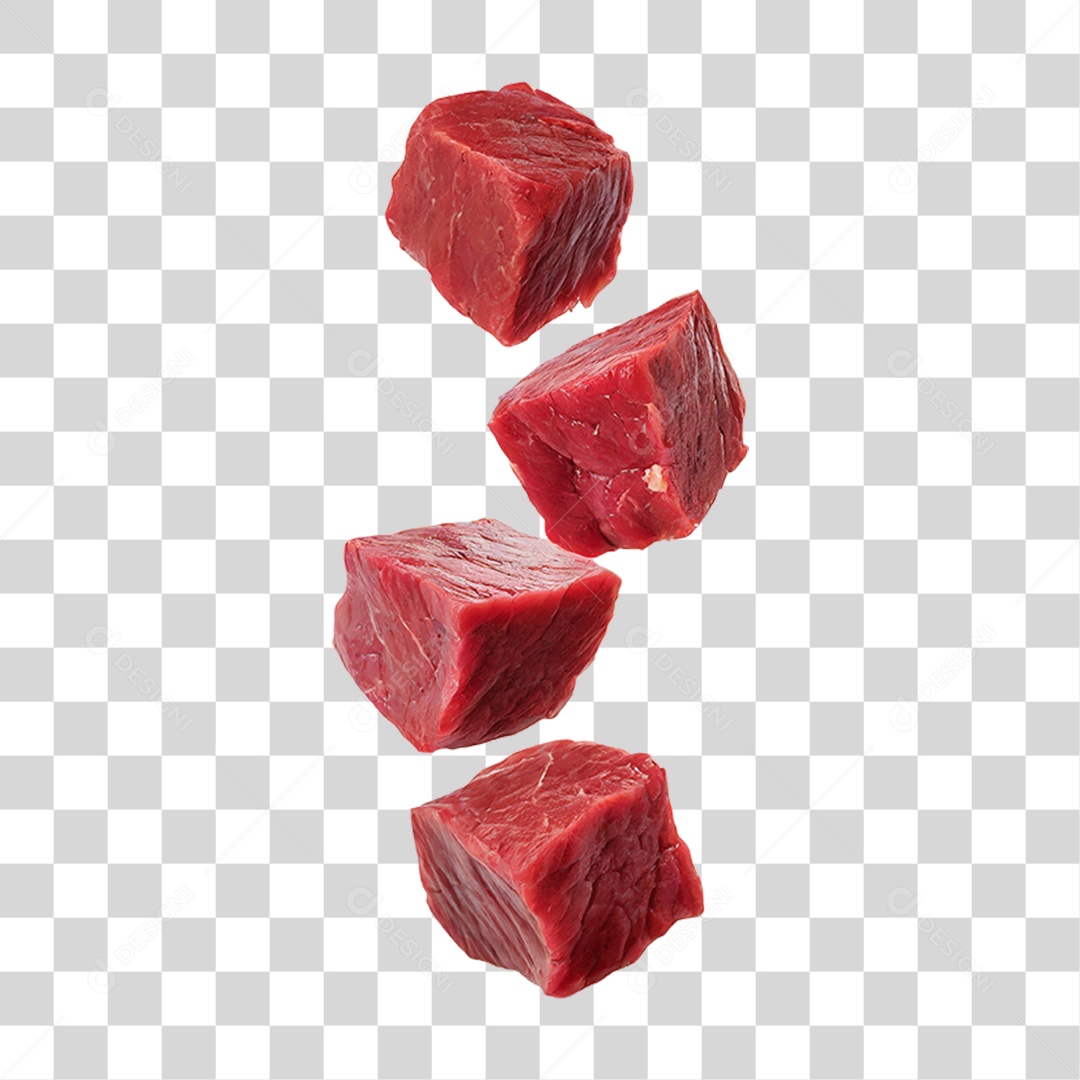 Cubos de Carne PNG Transparente