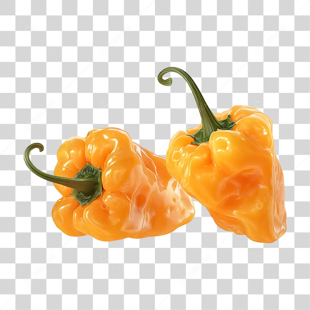 Pimenta Habanero PNG Transparente