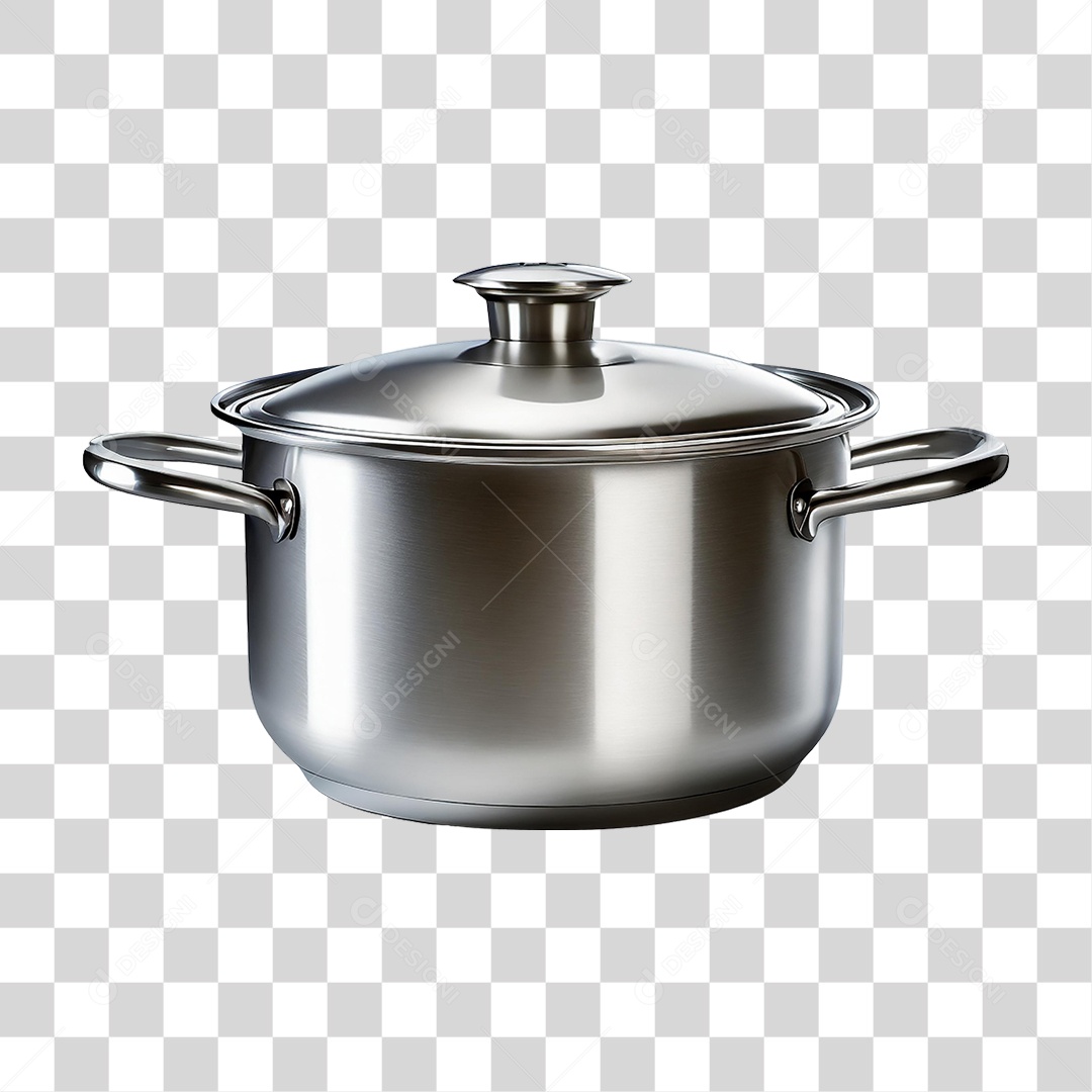Panela de Inox PNG Transparente