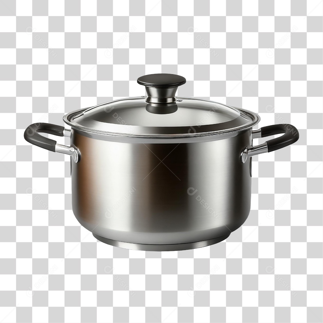 Panela de Inox PNG Transparente