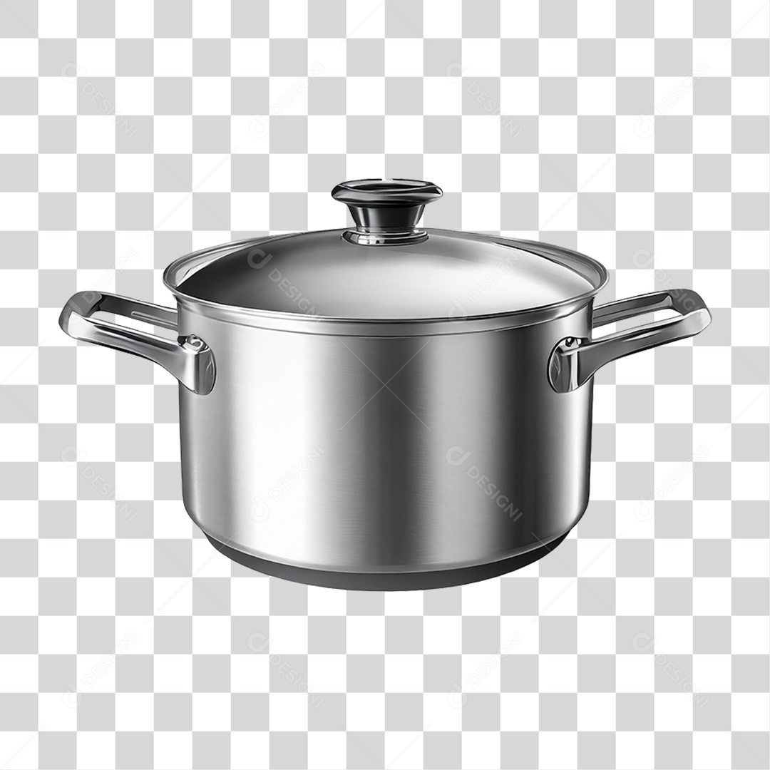 Panela de Inox PNG Transparente
