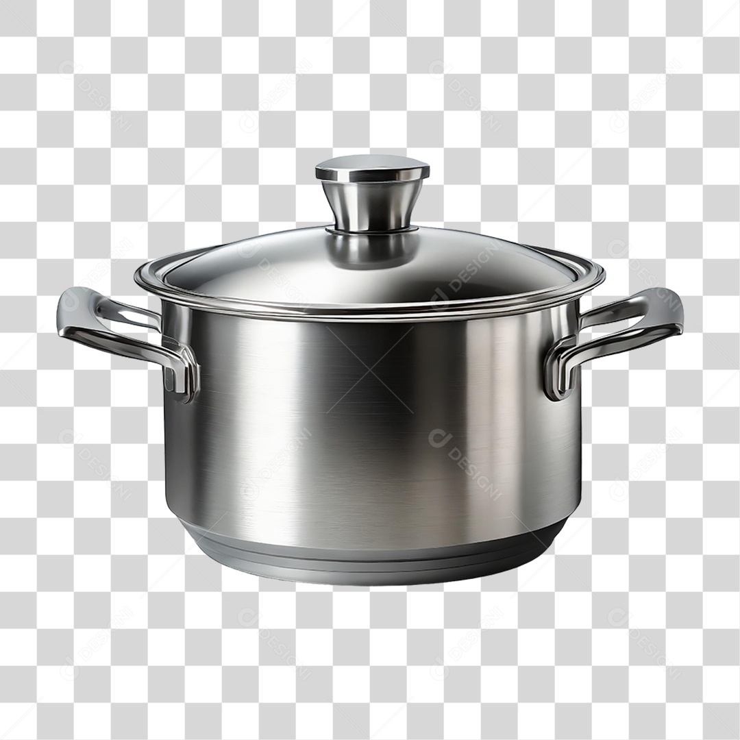 Panela de Inox PNG Transparente