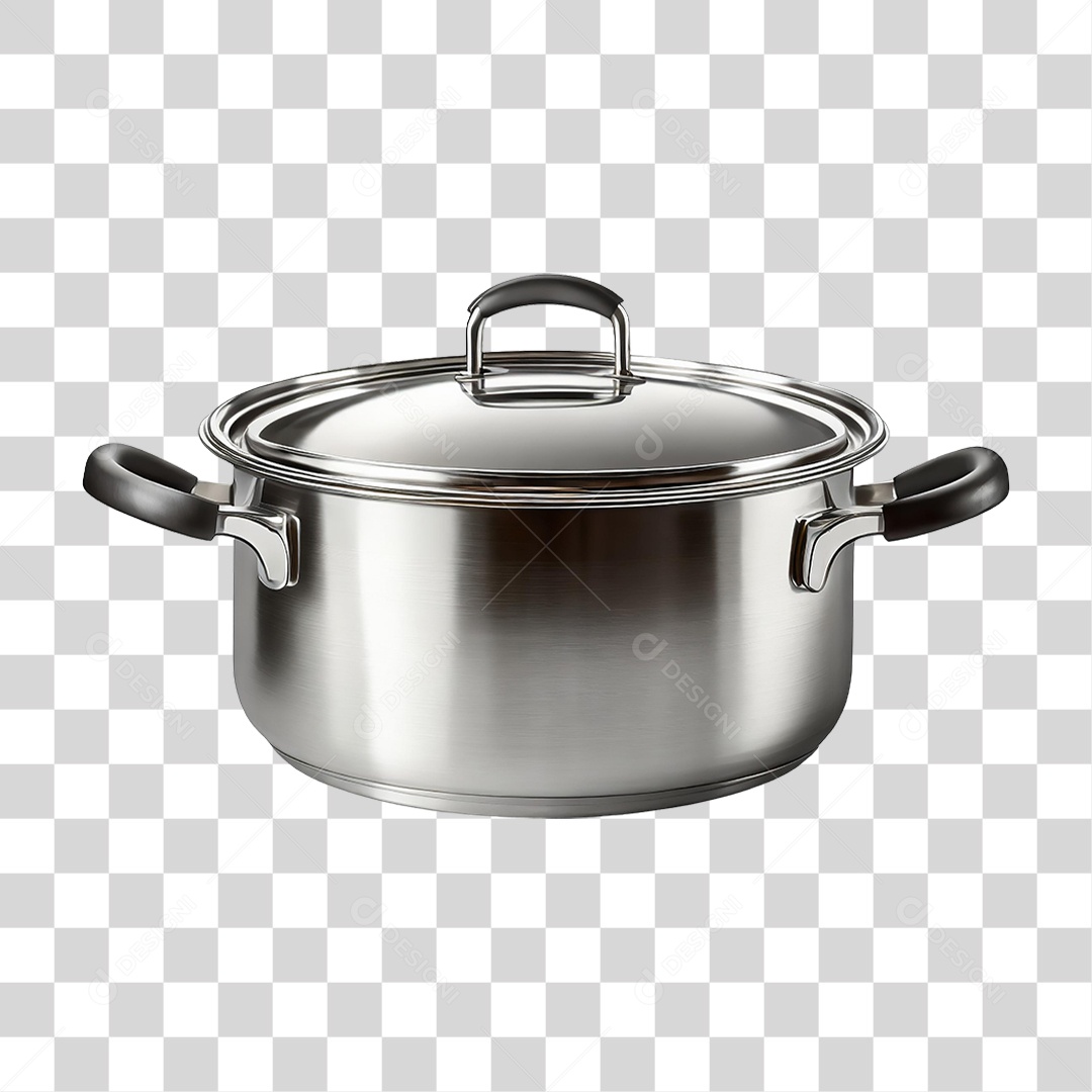 Panela de Inox PNG Transparente
