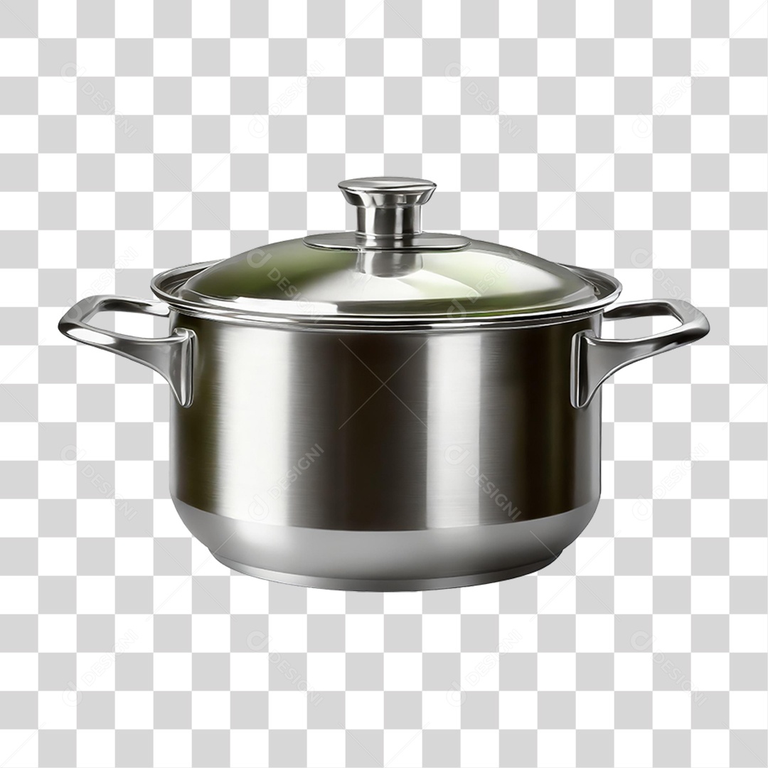Panela de Inox PNG Transparente