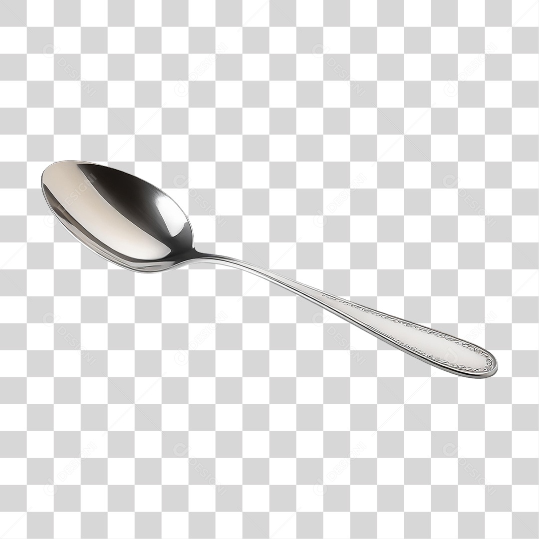 Colher de Aço PNG Transparente