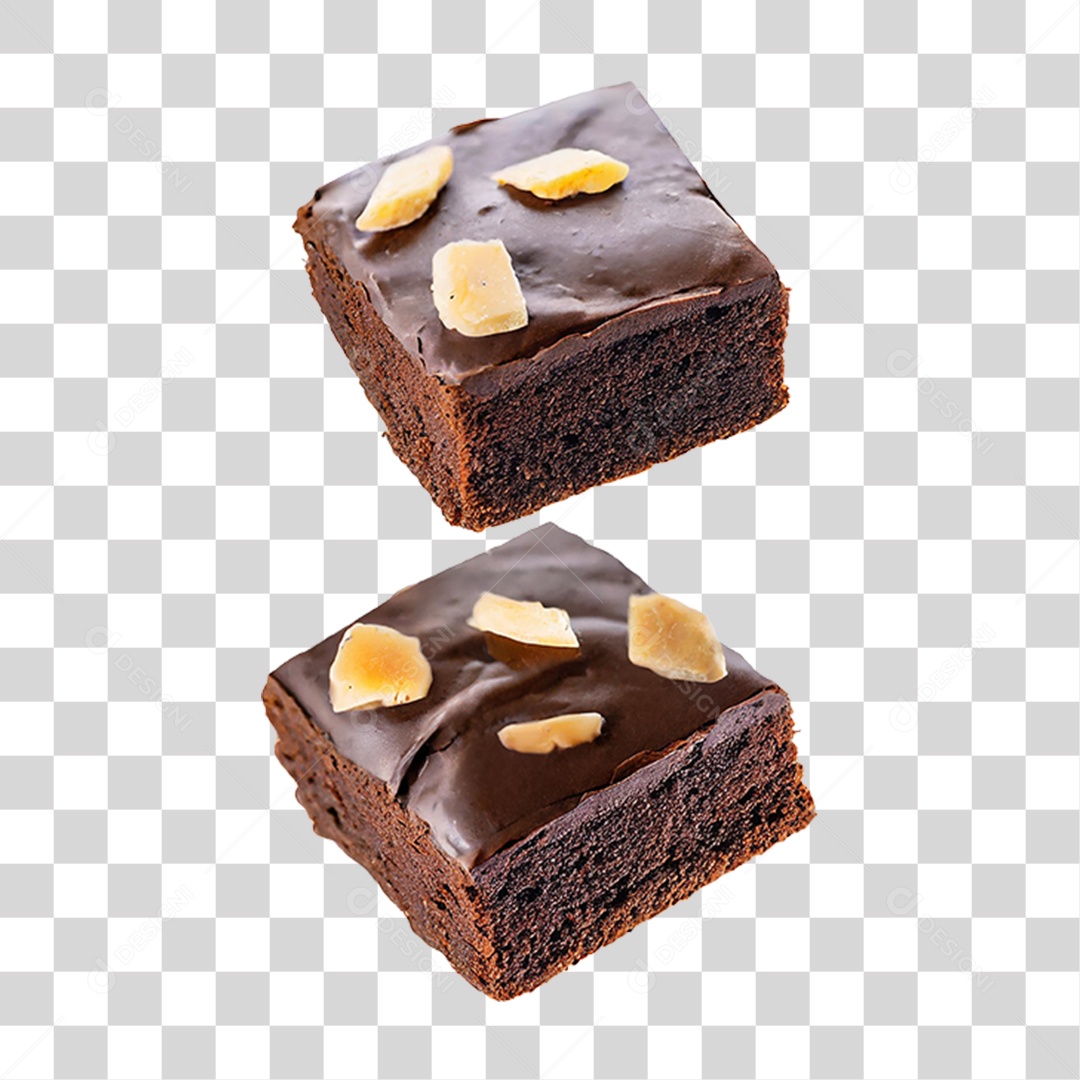 Fatia de Brownies PNG Transparente