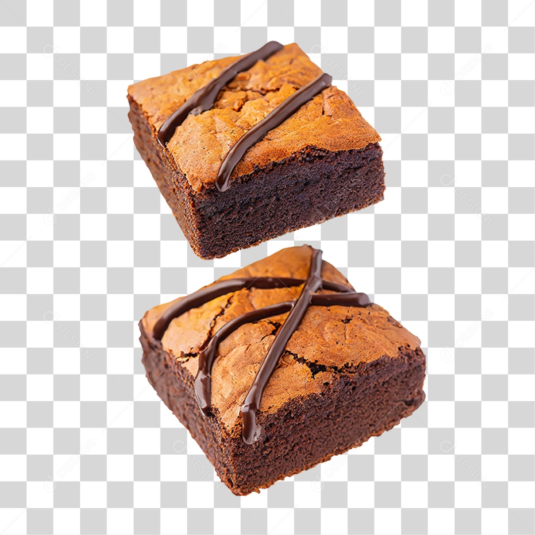 Fatia de Brownies PNG Transparente