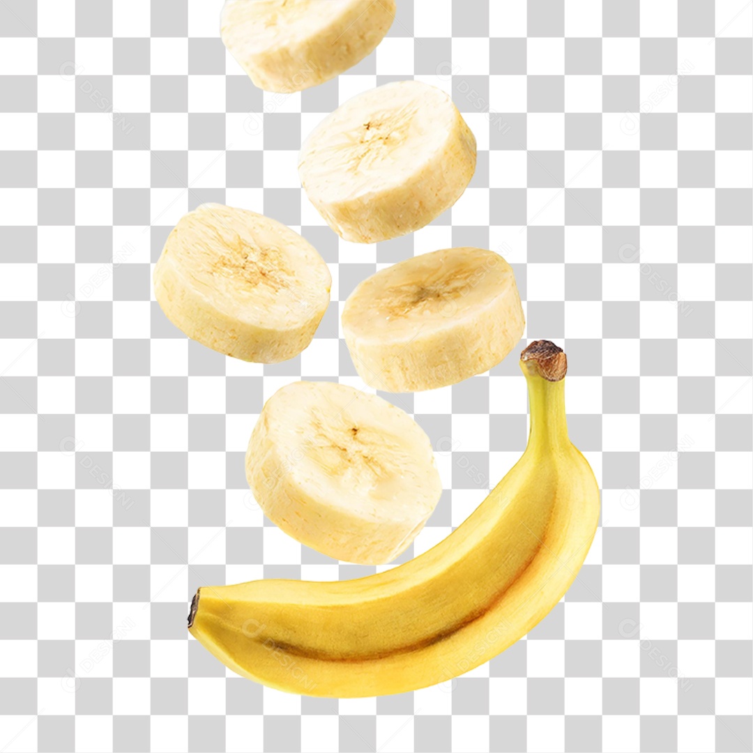 Banana Madura PNG Transparente
