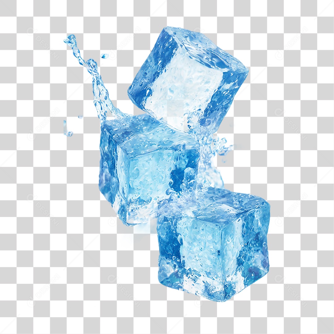Cubo de Gelos PNG Transparente
