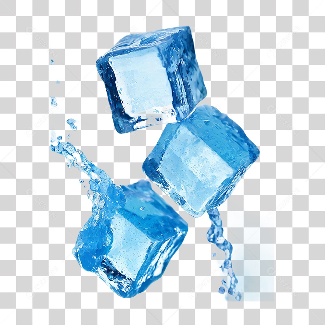 Cubo de Gelos PNG Transparente