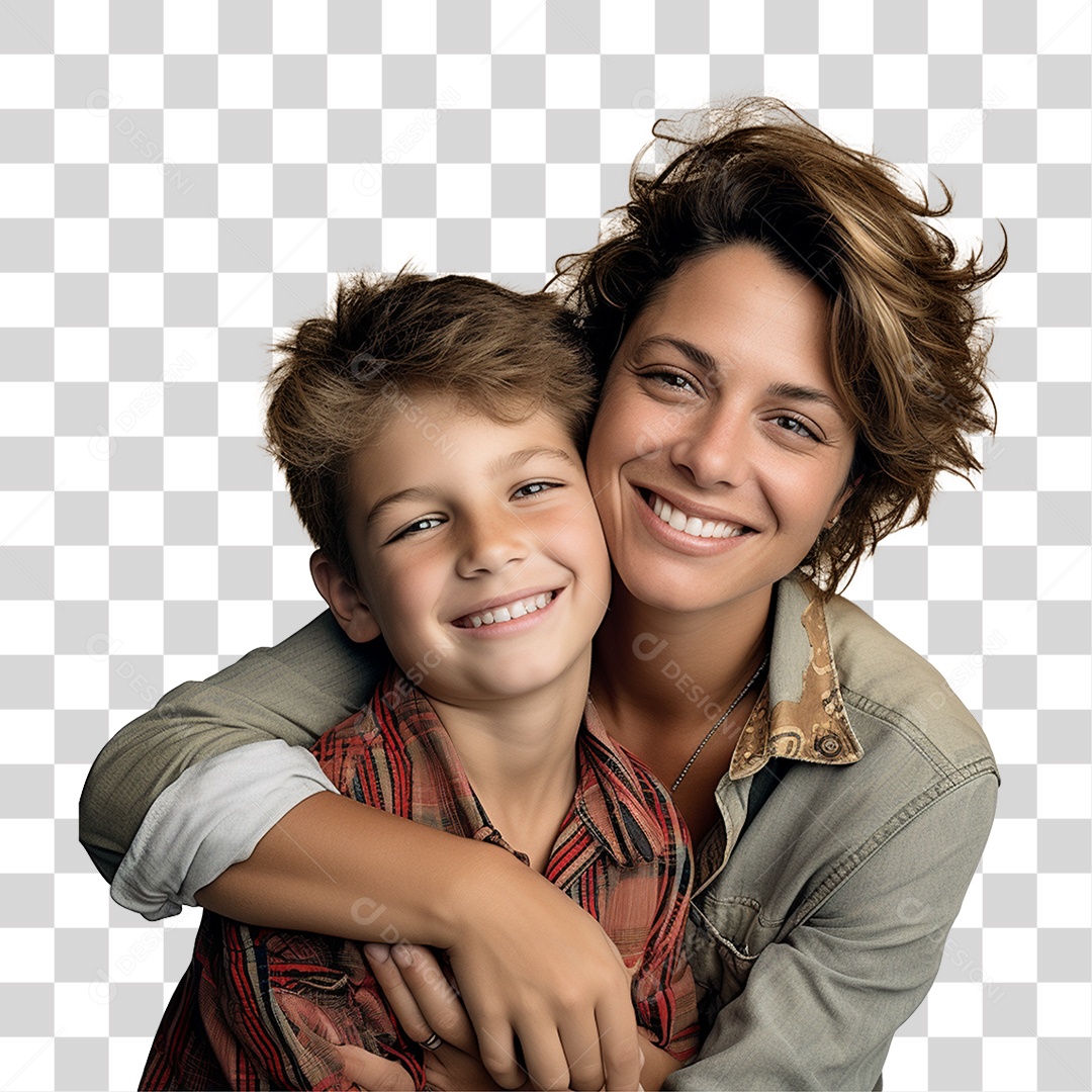 Família Mãe e Filho PNG Transparente