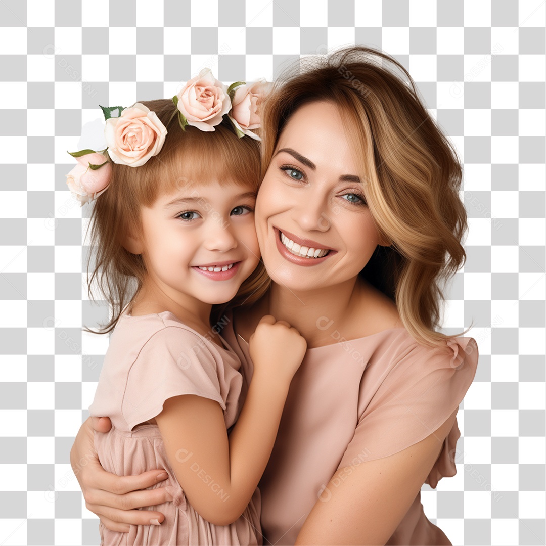 Família Mãe e Filha PNG Transparente
