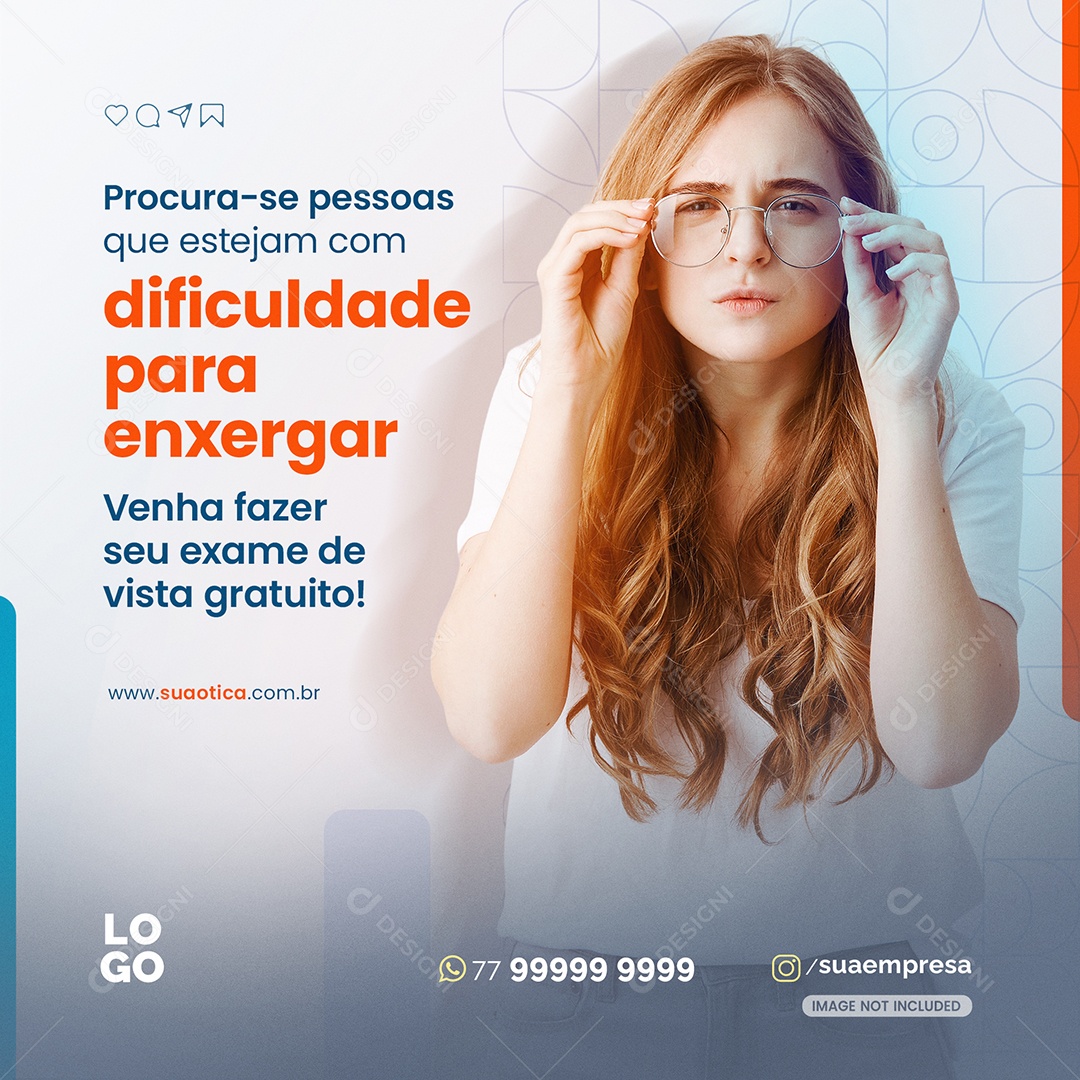 Social Media Estejam Com Dificuldades Para Enxergar PSD Editável