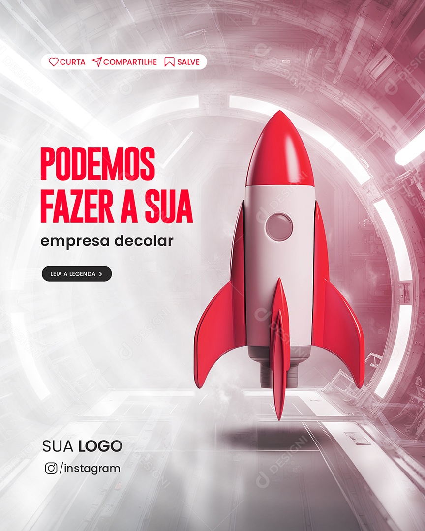 Story Podemos Fazer a Sua Empresa Decolar Social Media PSD Editável