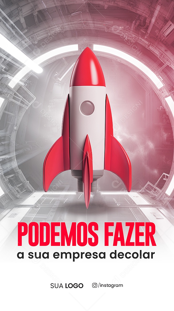 Story Podemos Fazer a Sua Empresa Decolar Social Media PSD Editável