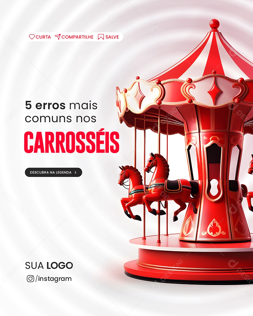 Story 5 Erros Mais Comuns Nos Carrosséis Social Media PSD Editável