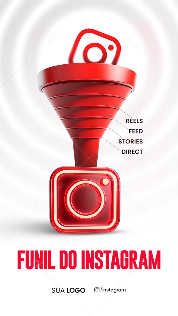 Social Media Story Funil Do Instagram Reels Feed Stories Direct PSD Editável
