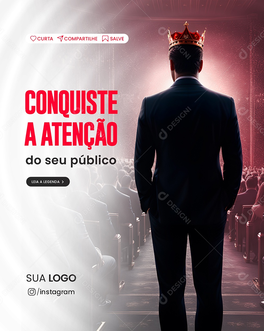 Social Media Conquiste a Atenção Do Seu Público PSD Editável