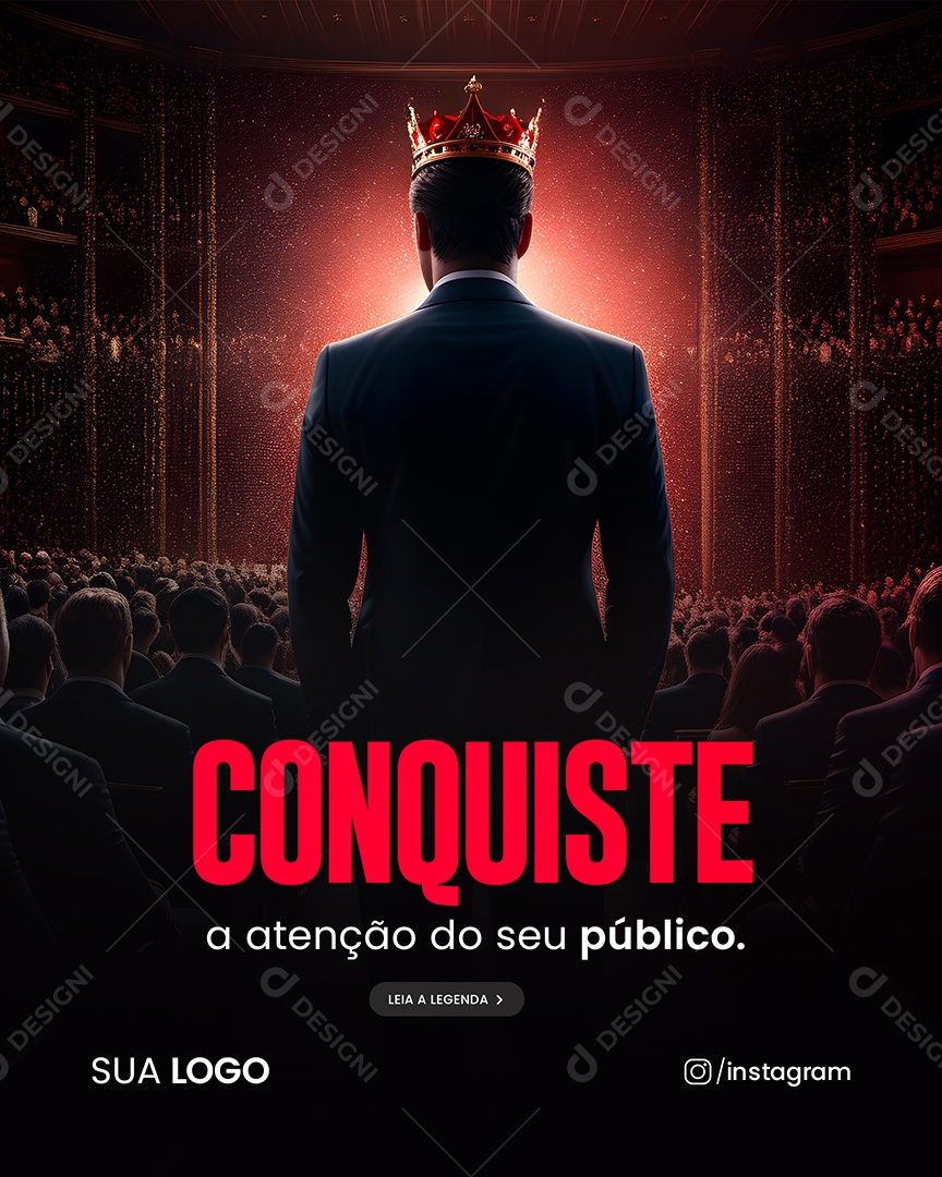 Conquiste a Atenção Do Seu Público Social Media PSD Editável