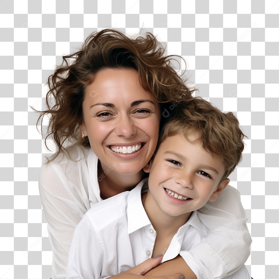 Família Mãe e Filho PNG Transparente