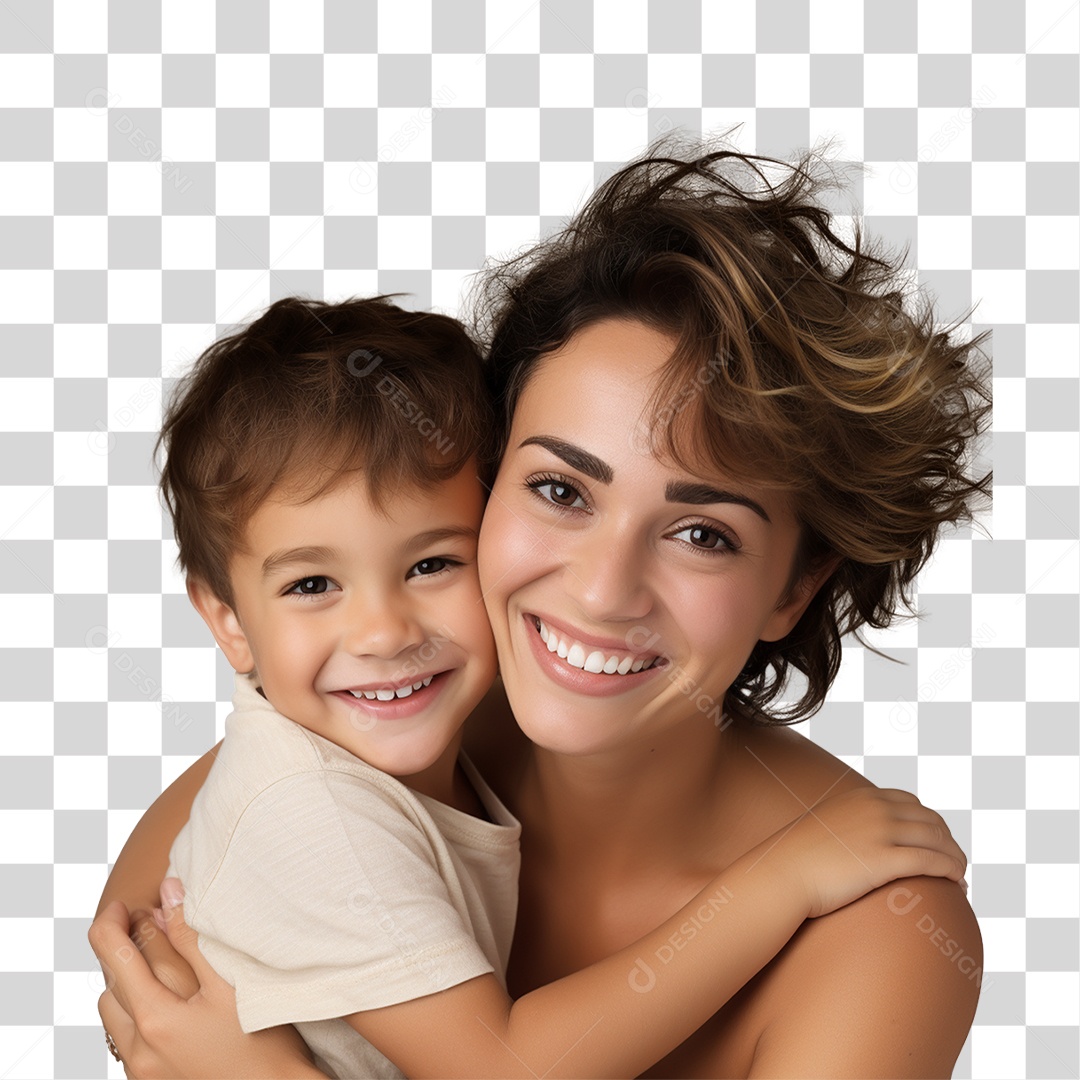 Família Mãe e Filho PNG Transparente