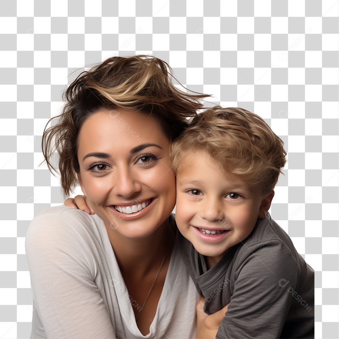 Família Mãe e Filho PNG Transparente