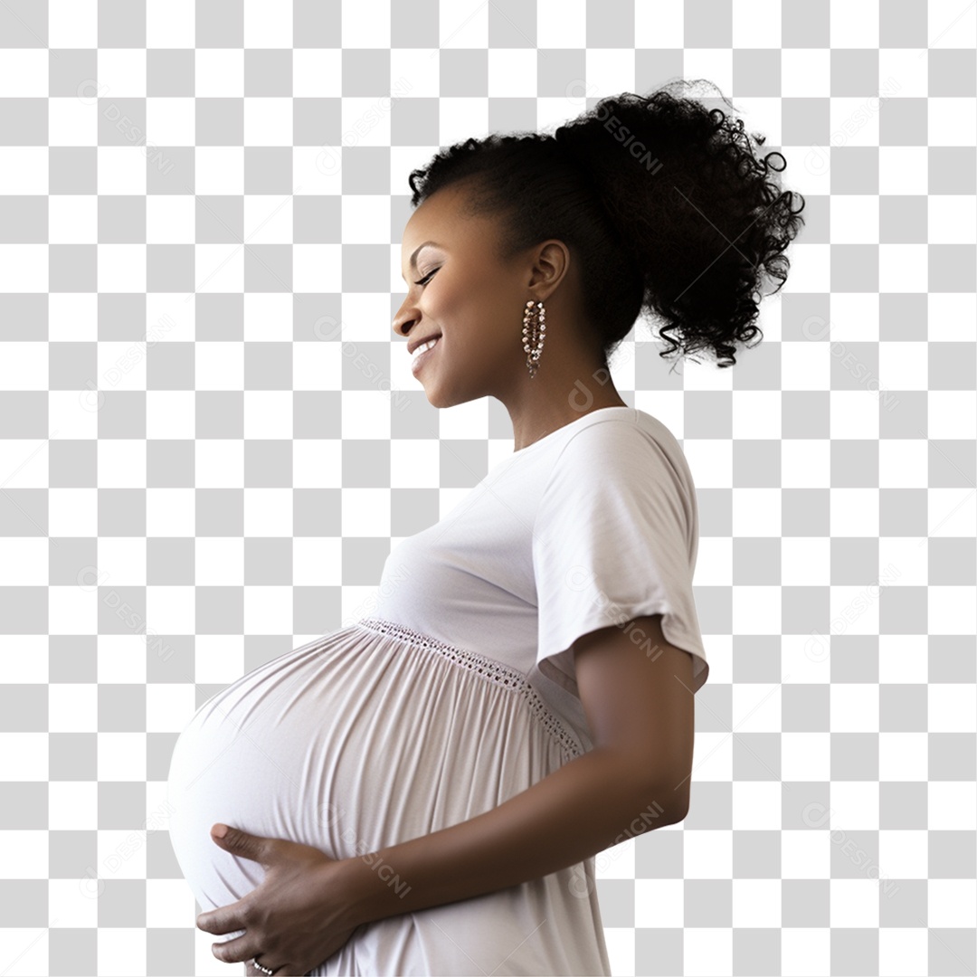 Mulher Gravida Gestante PNG Transparente