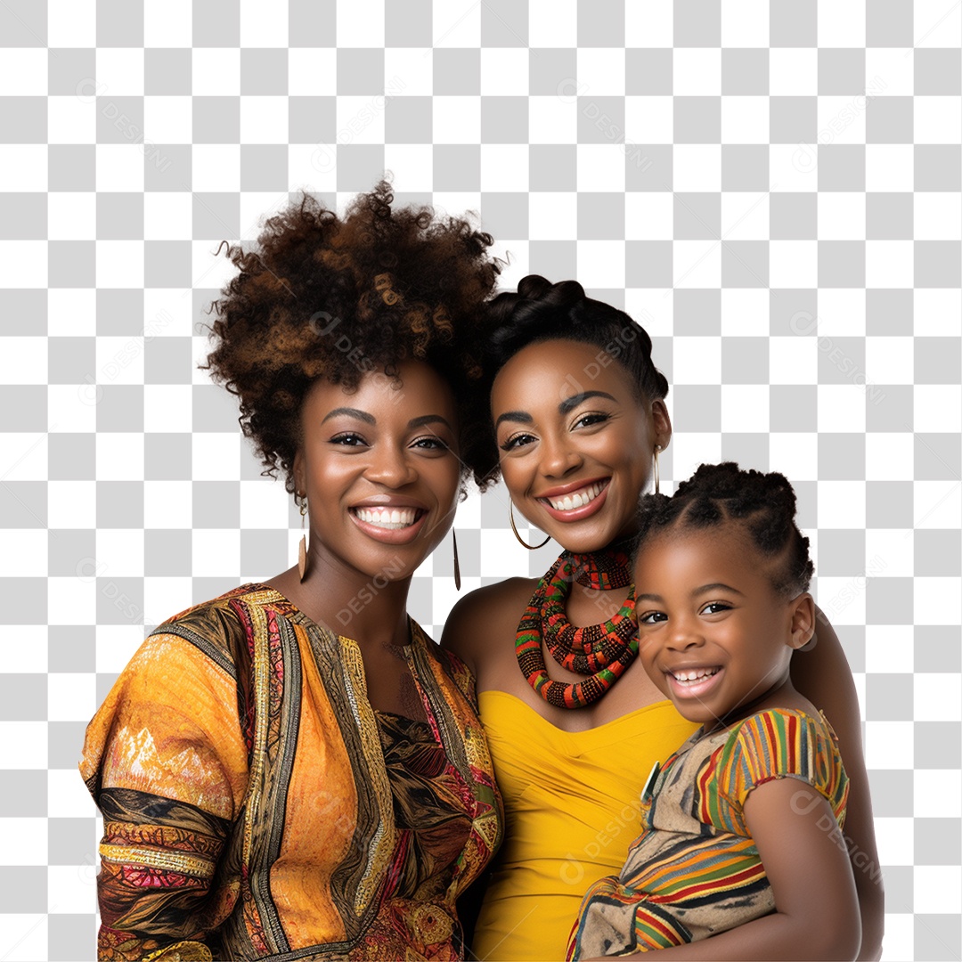 Família Mãe e Filhos PNG Transparente