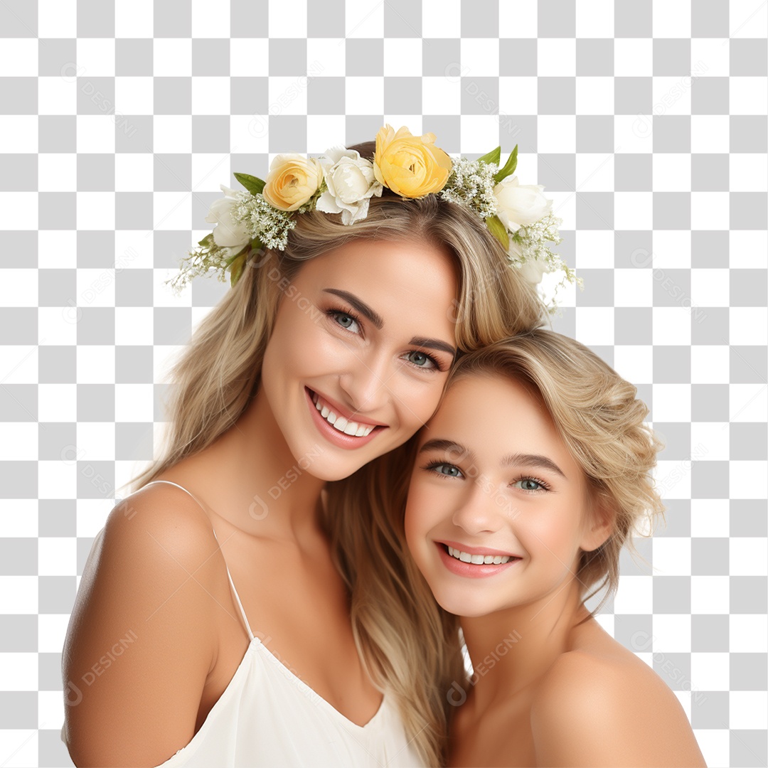 Família Mãe e Filha PNG Transparente