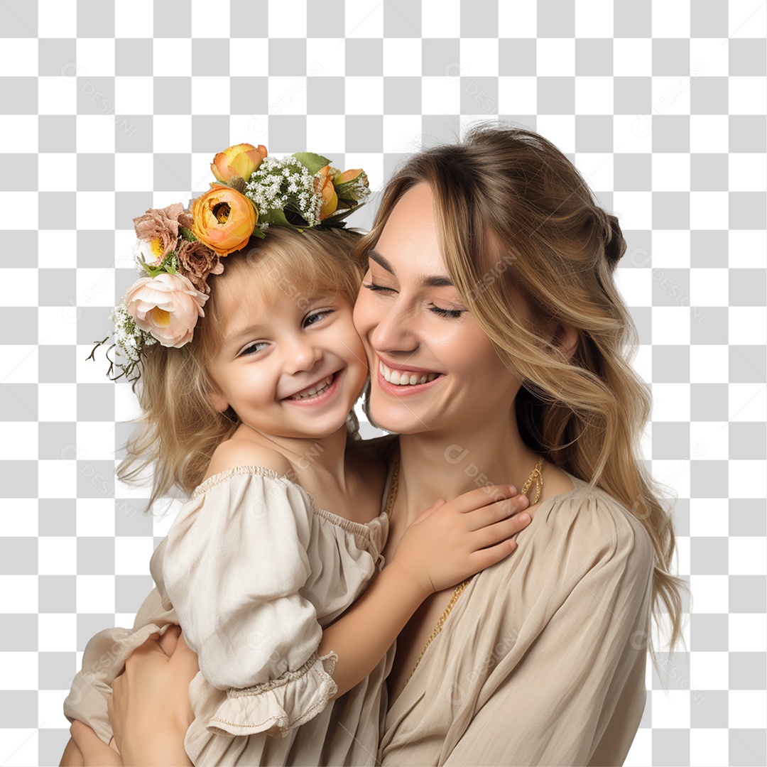 Família Mãe e Filha PNG Transparente