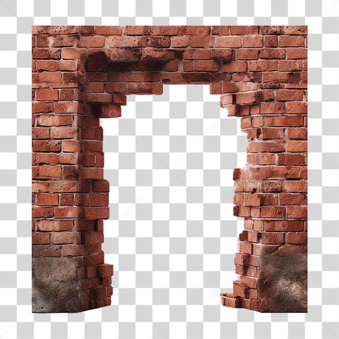 Parede de Tijolos Muro PNG Transparente