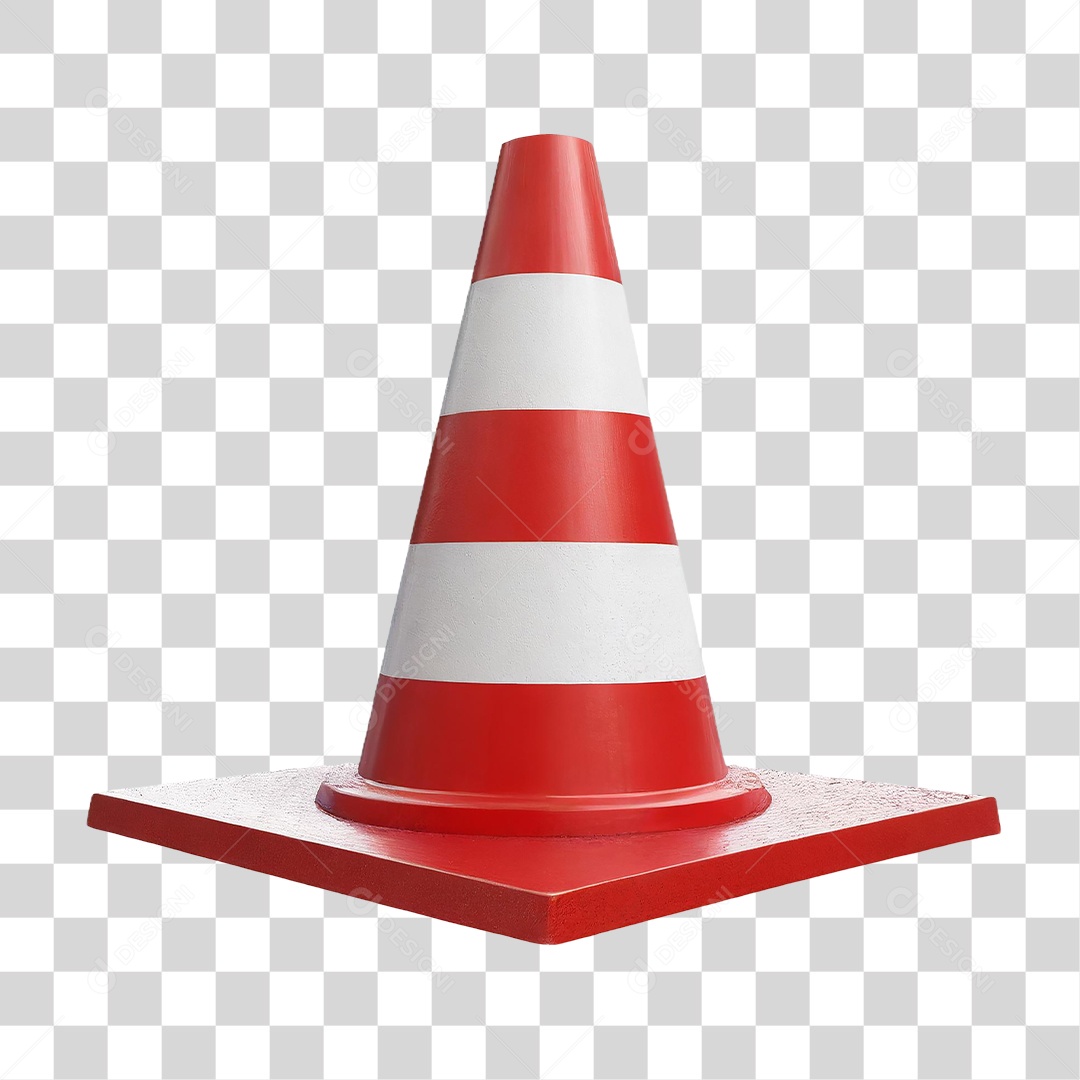 Cone de Trânsito PNG Transparente