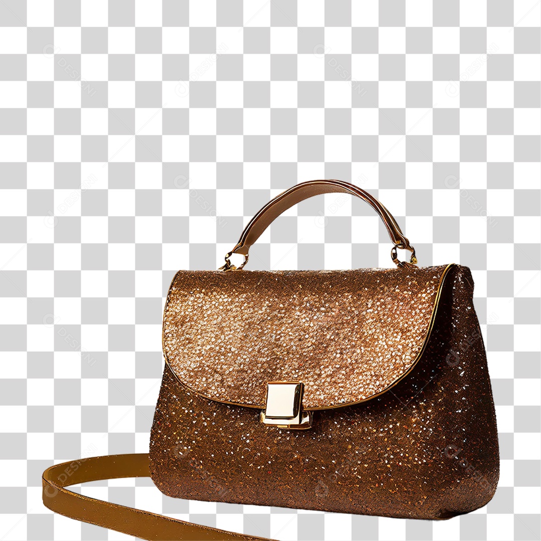 Bolsa com Glitter PNG Transparente