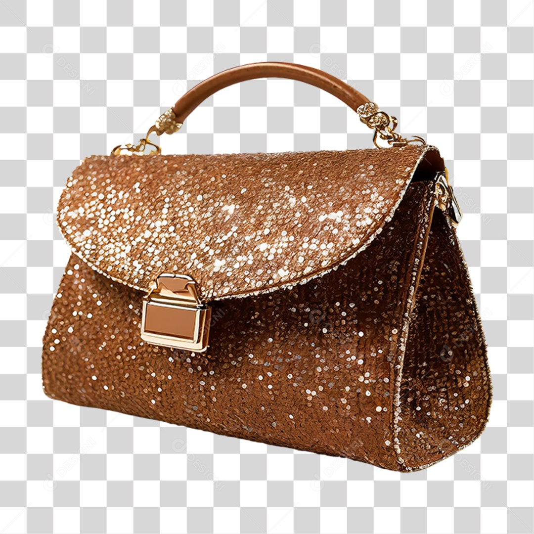 Bolsa com Glitter PNG Transparente