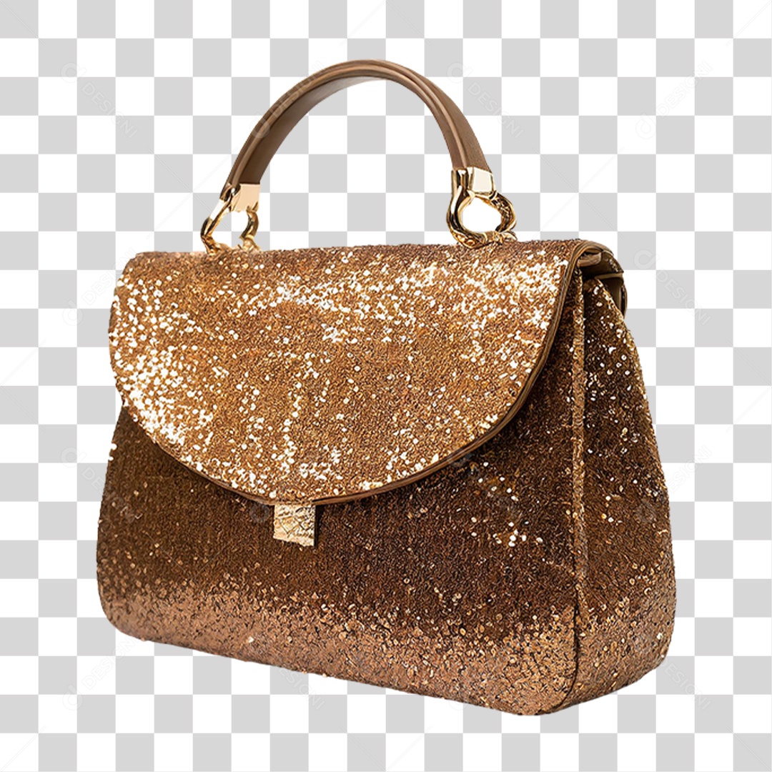 Bolsa com Glitter PNG Transparente
