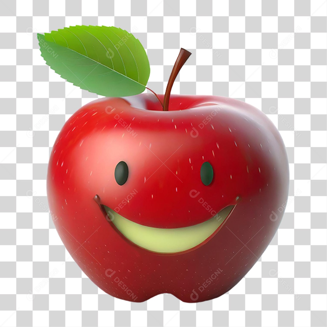 Maçã Vermelha PNG Transparente