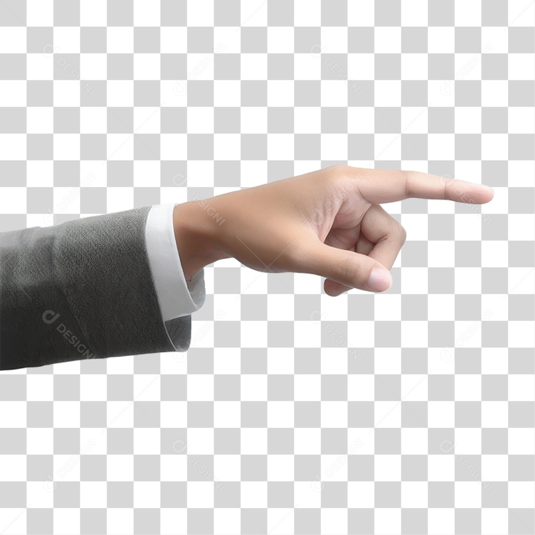 Mão Apontando Dedo PNG Transparente