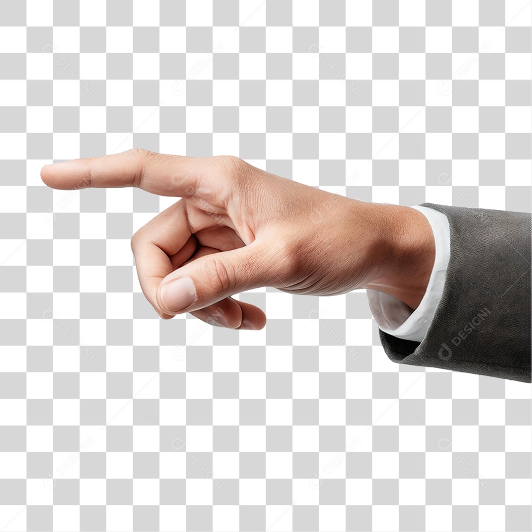 Mão Apontando Dedo PNG Transparente