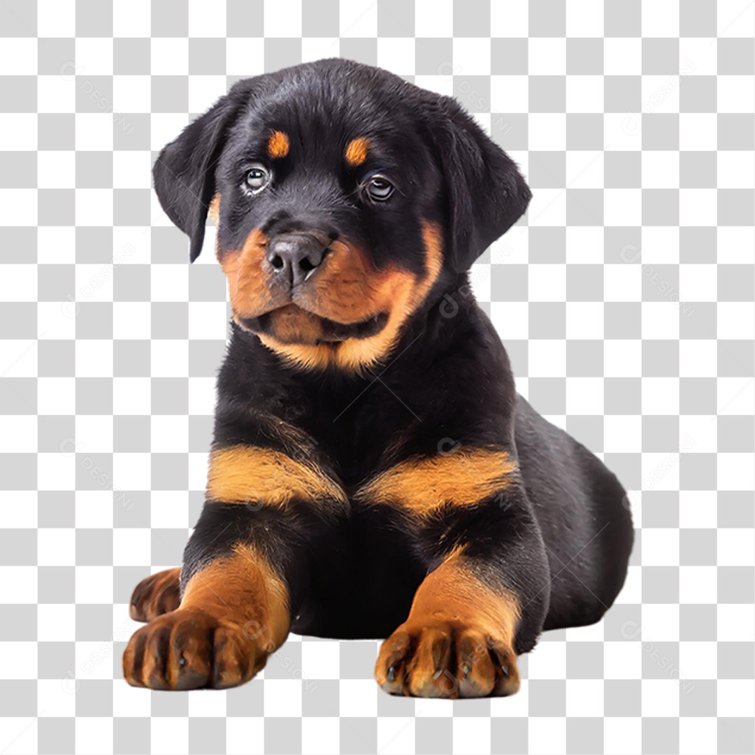 Filhote de Rottweiler PNG Transparente