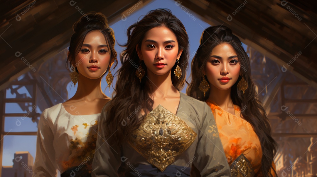 Dia da Mulher Tailandesa, 1º de agosto, IA generativa.