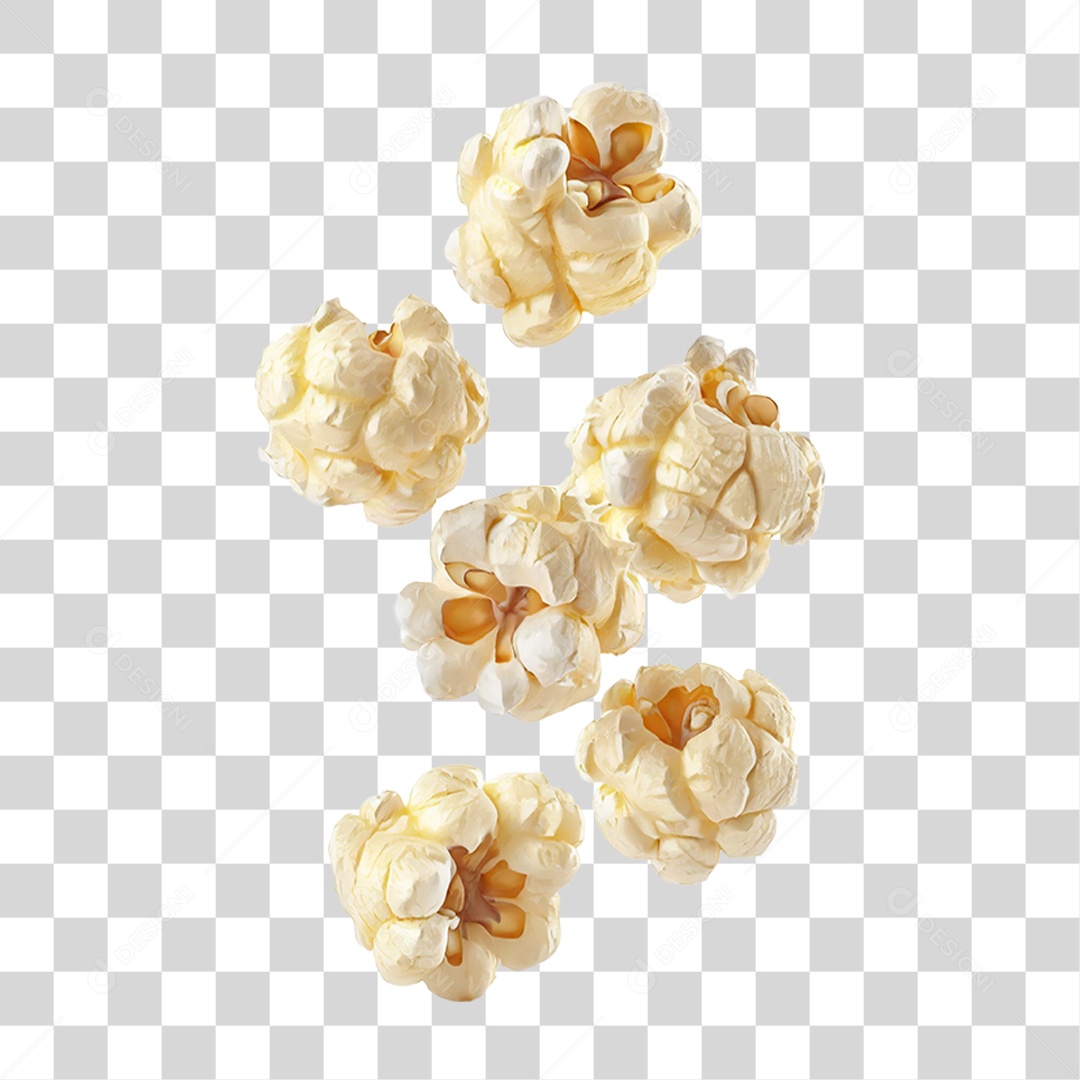 Pipoca Voando PNG Transparente