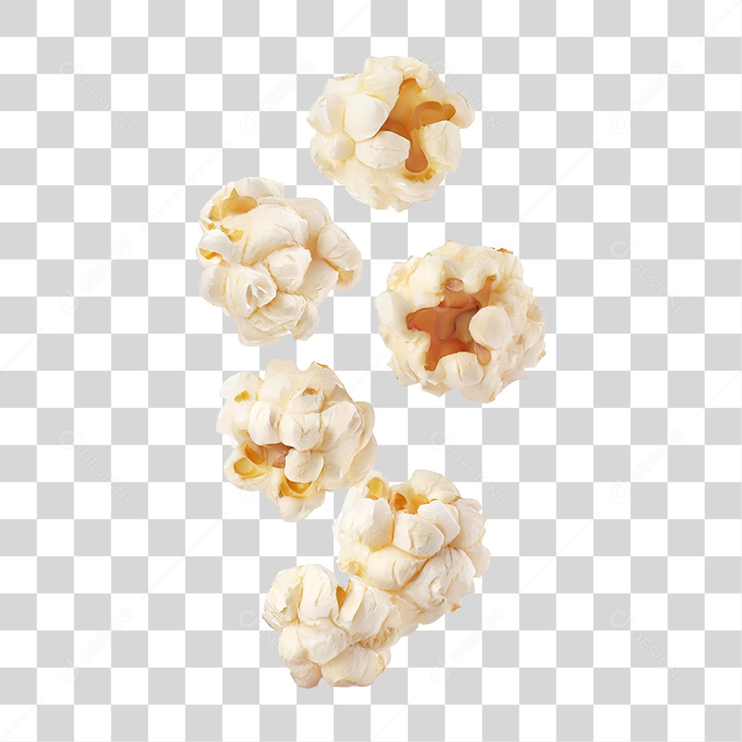 Pipoca Voando PNG Transparente
