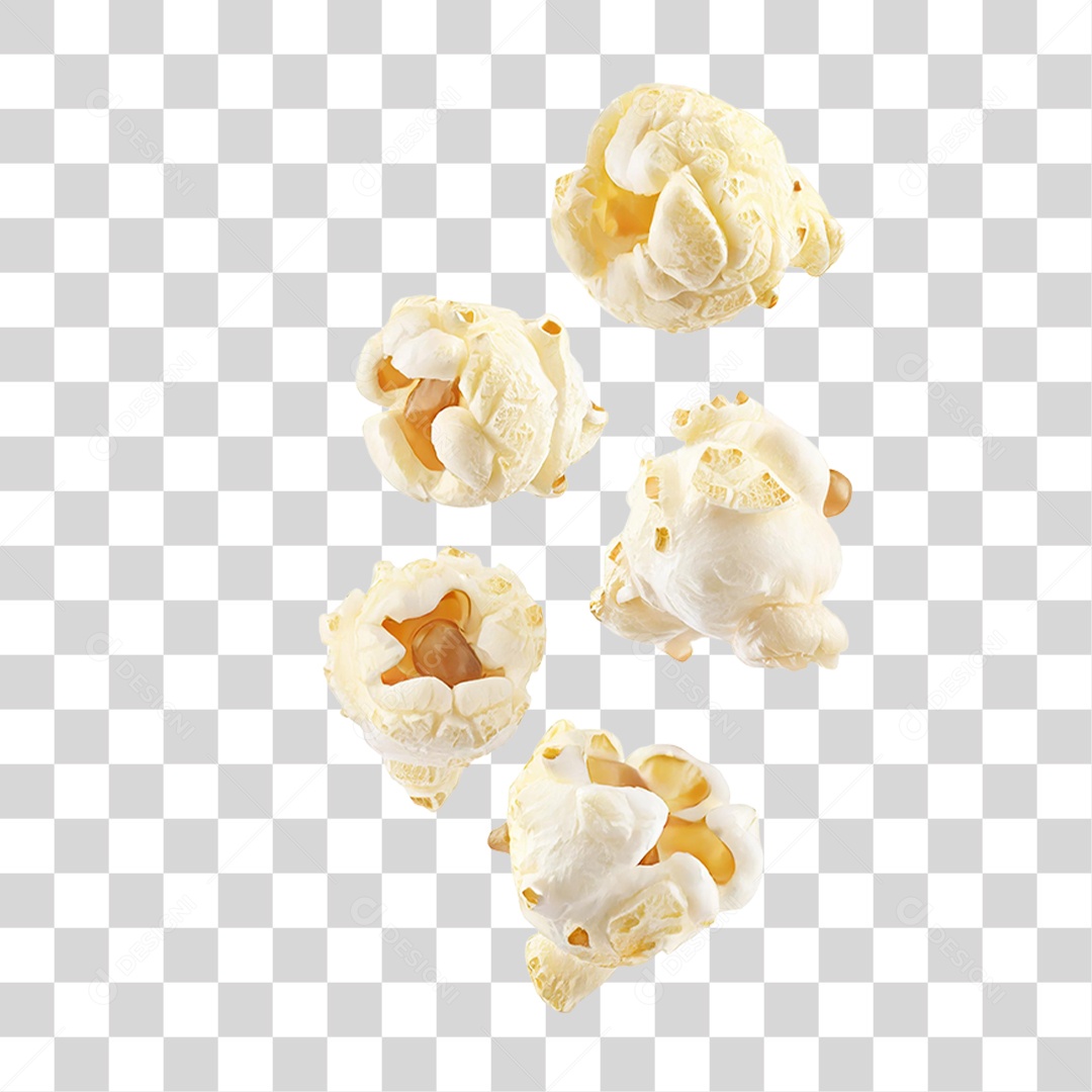Pipoca Voando PNG Transparente
