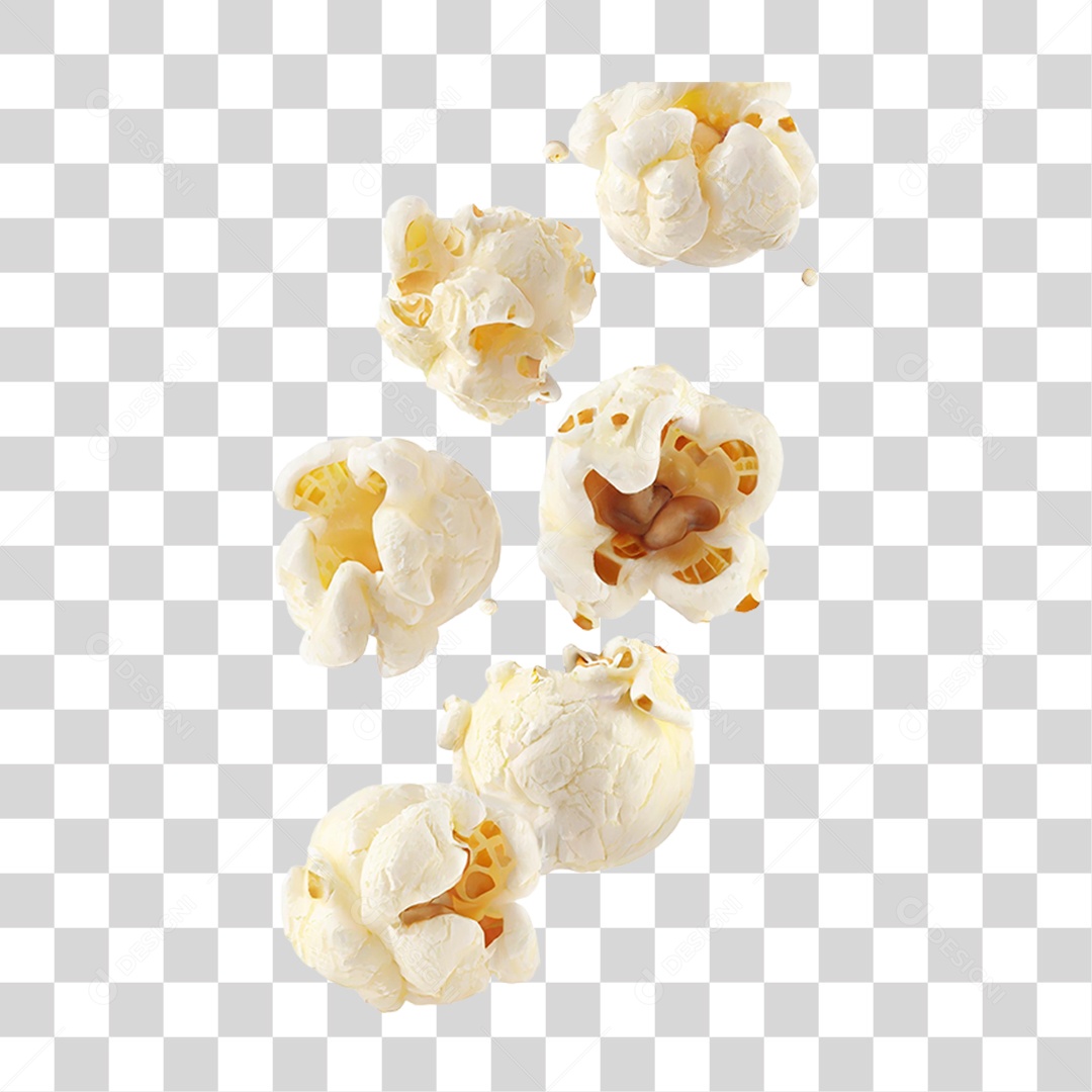 Pipoca Voando PNG Transparente
