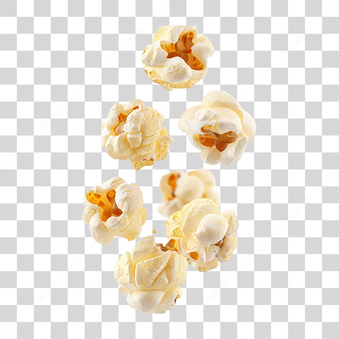 Pipoca Voando PNG Transparente